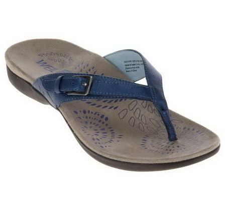 Weil by Orthaheel Restore II OrthoticLeather Thong Sandals - A221661