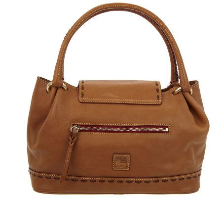 Dooney & Bourke Florentine Leather Flap Satchel