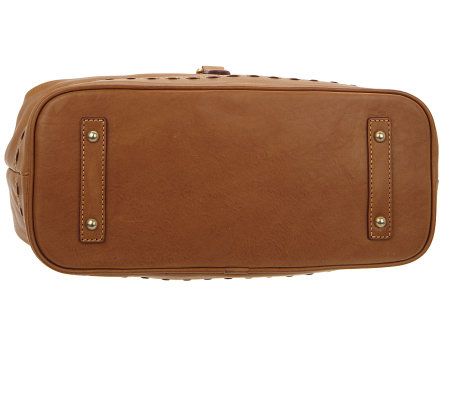 Dooney & Bourke Florentine Leather Flap Satchel