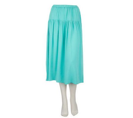Linea by Louis DellOlio Pull-on Boho Skirt - A223661