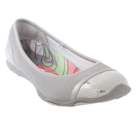 Skechers Suede & Sequin Slip-on Skimmers - A209362
