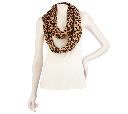 Joan Rivers Animal Print Infinity Scarf - A216962