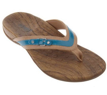 Orthaheel Lisa Orthotic Thong Sandals with Buckle Detail - A219262