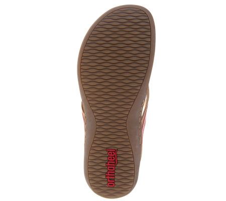 Orthaheel Lisa Orthotic Thong Sandals with Buckle Detail