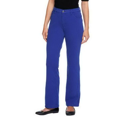 As Is Denim & Co. How Comfy Stretch Knit Boot Cut Jean - A226162