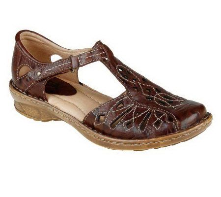 Earth Petunia Leather Shoes with Cut-out Detail - A231362