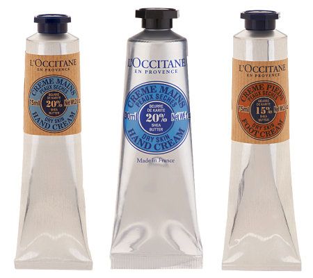 LOccitane Protecting Shea Hand and Foot Cream Trio - A232462