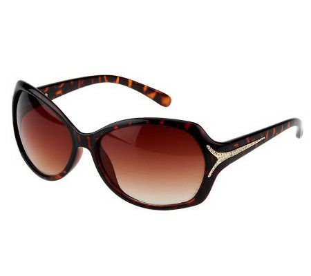 Joan Rivers Shades of Style Sunglasses with Crystal Detail - A232862