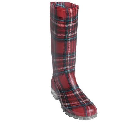 Adi Designs Womens Plaid Rain Boots - A313862