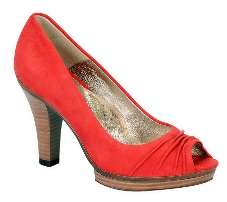 Sofft Madeline Draped Peep-Toe Platform Pumps - A327462
