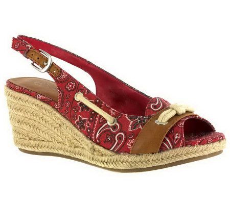 Bella Vita Marlene Open Toe Espadrille Shoes - A327962