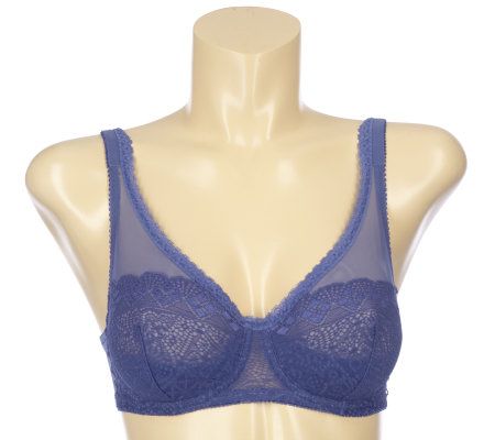 Barely Breezies Antique Crochet Lace Bra - A97462