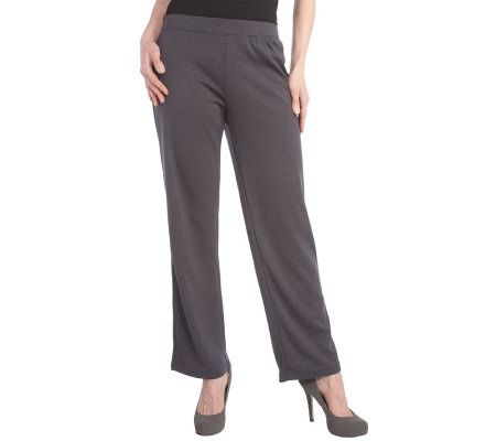 George Simonton Straight Leg Knit Pull-on Pants - A203663