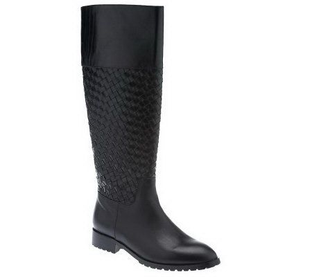 Sondra Roberts Quilted Leather Riding Boots - A228463