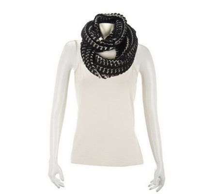 Liz Claiborne New York Bicolor Stitch Infinity Scarf - A229563