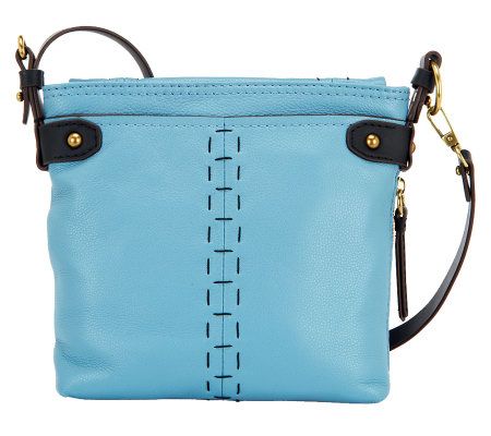 orYANY Leather Bobbi Crossbody Bag with Stitch Detail