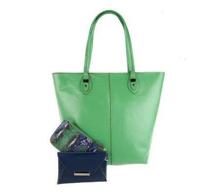 London Fog Sophie Tote with Two Accessory Wristlets - A233163