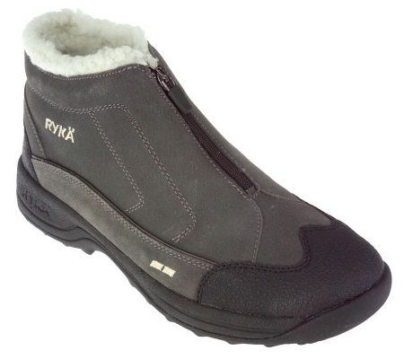 Ryka Front Zip Water Resistant Boots with Faux Fur Lining - A72463