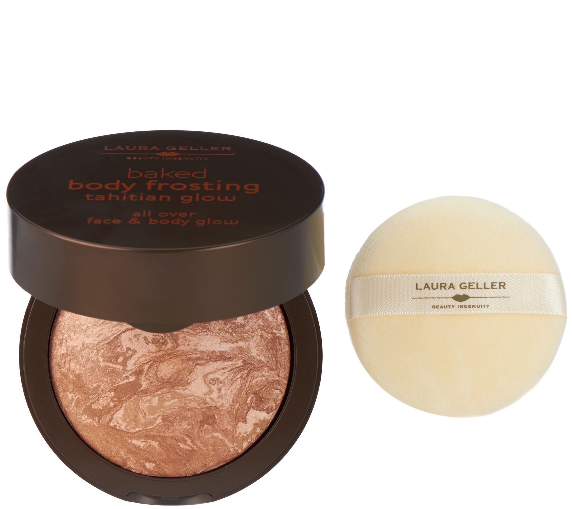 Laura Geller Tahitian Glow Baked Body Frosting and Puff - A91863