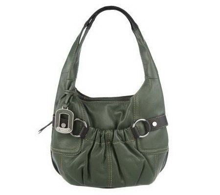 Tignanello Glove Leather A-Line Shopper w/Contrast Trim
