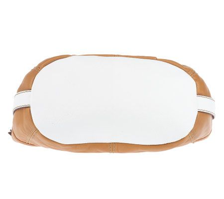 Tignanello Glove Leather A-Line Shopper w/Contrast Trim