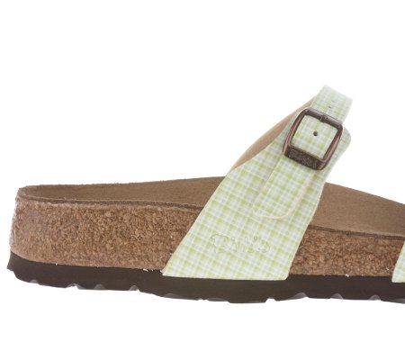 Birkis Double Check Print Multi Strap Sandals