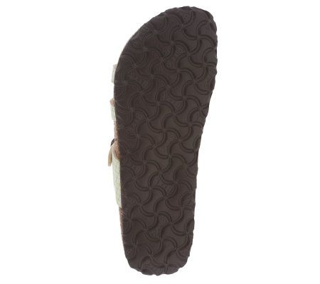 Birkis Double Check Print Multi Strap Sandals