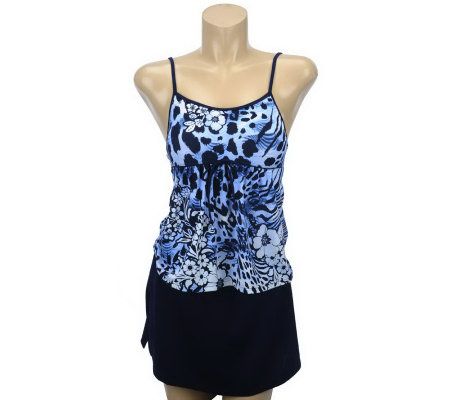 Fit 4 U Hips Def Leopard Drawstring Skirtini - A220864