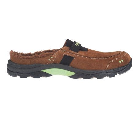 Ryka Canyon Suede Faux Fur Clogs