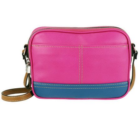 Tignanello Pebble Leather Colorblock Crossbody Bag - A231564