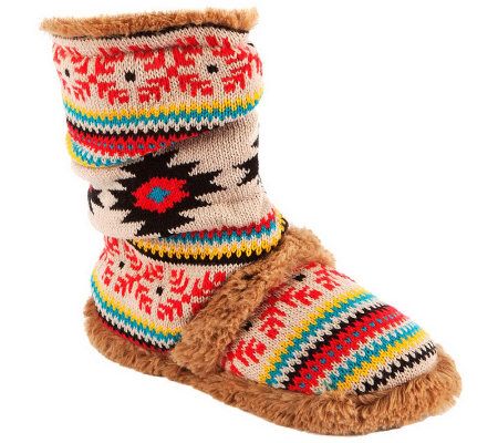 Muk Luks Daphne Scrunch Booties - A326564