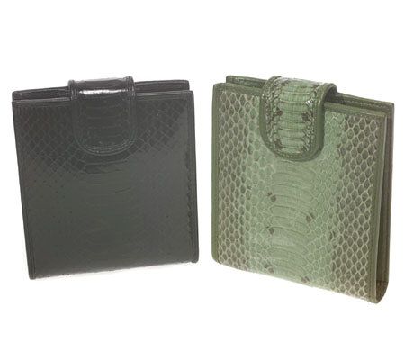 Lee Sands Ladies Snakeskin Wallet with Detachable Coin Purse - A198365