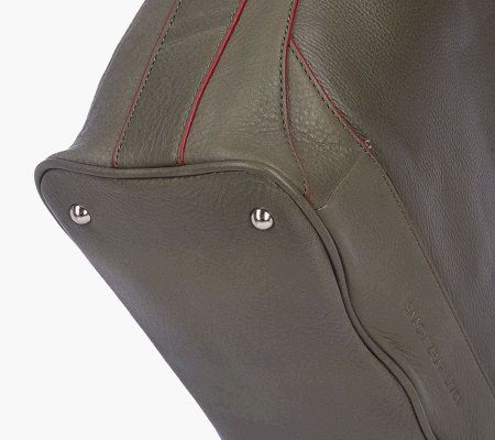 Isaac Mizrahi Live! Pebble Leather Drawstring Hobo with Strap