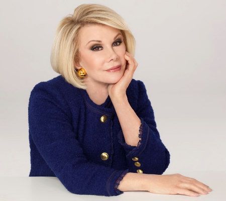 Joan Rivers Parisian Chic Woven Jacket with Ruffle Detail