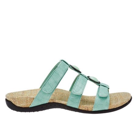 Orthaheel Porto II Orthotic Croc Sandals w/Jewel Details