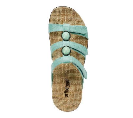 Orthaheel Porto II Orthotic Croc Sandals w/Jewel Details