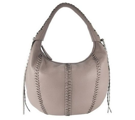 orYANY Leather Mary Anne Hobo with Woven Accents - A231265