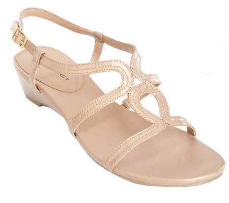 Andrew Geller Leather Multi-Strap Gladiator Sandals - A214666