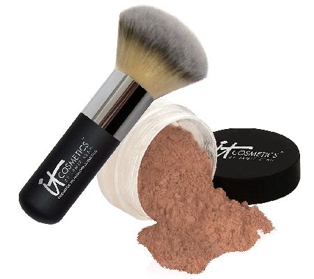 It Cosmetics Bye Bye Pores HD Bronzer w/ Hydro-Collagen & Brush - A218666