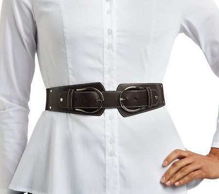 Liz Claiborne New York Equestrian Stretch Belt w/Buckle Detail - A220266