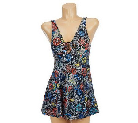 Fit 4 U Cs Fresh Paisley Ring Dress - A220866