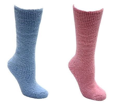 Muk Luks Womens Micro Chenille Knee-High Socks - A324966