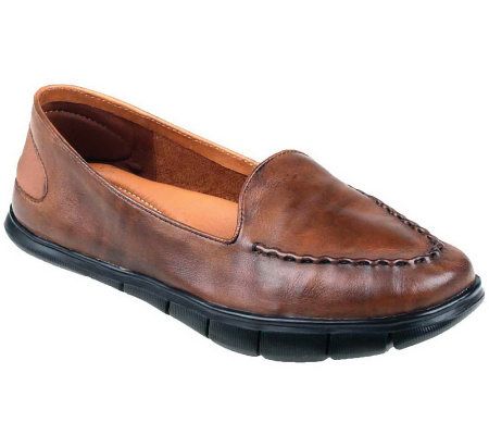 Kalso Earth Shoe Dally Leather Slip-On Shoes - A325866