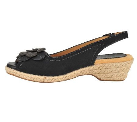 Softspots Achelle Espadrille Slingback Wedge Sandals