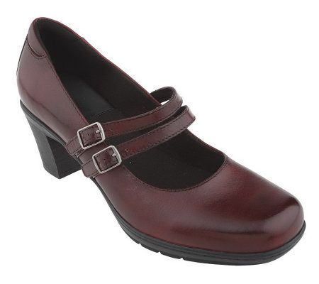 Clarks Bendables Dream Honor Leather Adj. Mary Janes - A91066