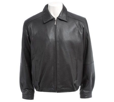 Excelled Mens New Zealand Lamb Classic BomberJacket - A193067