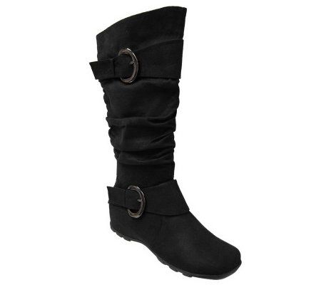 Anne Michelle by Journee Womens Slouch BuckleBoots - A193967