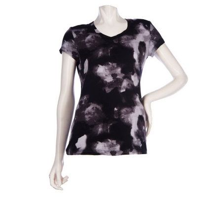 K-DASH by Kardashian Printed V-Neck T-Shirt - A215667