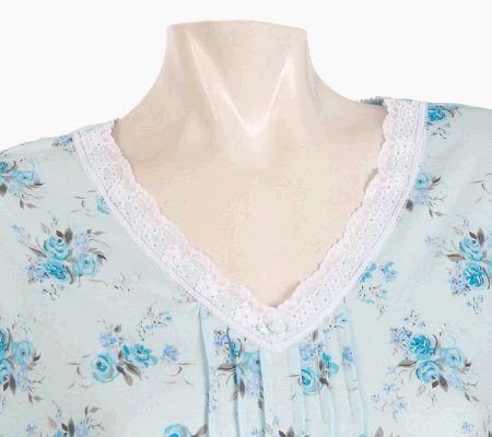 Carole Hochman Mayrose Bouquet Cotton Jersey 46 Gown