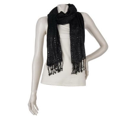 Joan Rivers Woven with Style Sequin Scarf - A219367